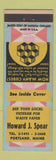 Matchbook Cover - Howard Spear Waste Paper Portland OR metal
