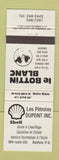 Matchbook Cover - Les Petroles Dupont Shell oil gas Bedford QC WEAR