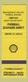 Matchbook Cover - Shell oil gas Libre Service Thibeau Cap de la Madeleine QC