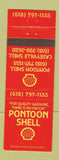 Matchbook Cover - Shell oil gas Pontoon Caseyville IL