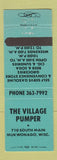 Matchbook Cover - Village Pumper oil gas Mukwonago WI