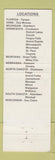 Matchbook Cover - M&H oil gas Convenience Stores MN MT NE ND SD WI FL IA MI