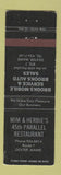 Matchbook Cover - Brooks Mobil oil gas 45th Parallel Restaurant Dexter ME WEAR