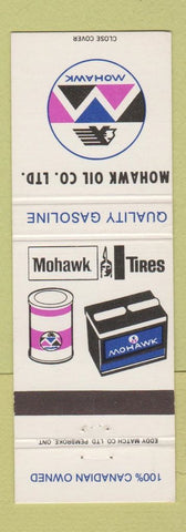 Matchbook Cover - Mohawk oil gas Tires Batteries Canada