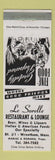 Matchbook Cover - Le Sorelle Restaurant Lounge Wrentham MA BLUE