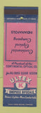 Matchbook Cover - Ultex Bifocals Continental Optical Indianapolis IN