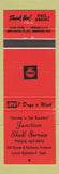 Matchbook Cover - Shell oil gas Junction North Battleford SK WEAR RED