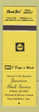 Matchbook Cover - Shell oil gas Junction North Battleford SK YELLOW