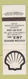 Matchbook Cover - Shell oil gas JMS Forestville QC