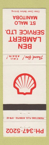 Matchbook Cover - Shell oil gas Ben Lambert St Malo MB WEAR