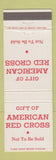 Matchbook Cover - American Red Cross Gift Not To Be Sold