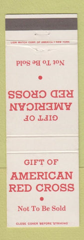 Matchbook Cover - American Red Cross Gift Not To Be Sold