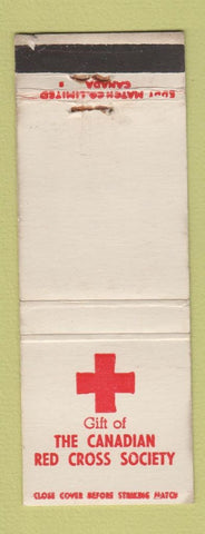 Matchbook Cover - Canadian Red Cross Society WORN