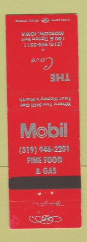 Matchbook Cover - Mobil oil gas The Cove Moscow IA