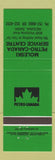 Matchbook Cover - Petro Canada oil gas Moleski Regina SK GREEN
