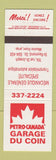 Matchbook Cover - Petro Canada Garage Du Coin St Raymond QC