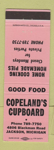 Matchbook Cover - Copeland's Cupboard Jackson MI WEAR