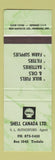 Matchbook Cover - Shell oil gas Canada Tisdale SK