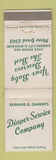 Matchbook Cover - Diaper Service Company Kansas City MO
