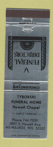 Matchbook Cover - Tyborski Funeral Home Milwaukee WI