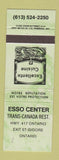 Matchbook Cover - Esso oil gas St Isidore ON