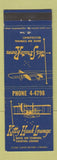 Matchbook Cover - Kitty Hawk Lounge Boise Air Terminal ID airport