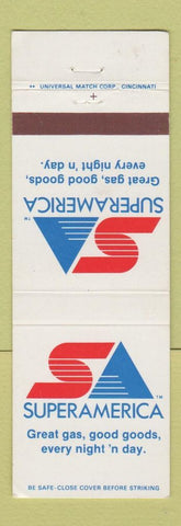 Matchbook Cover - Super America oil gas MN