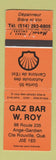 Matchbook Cover - Shell oil gas Rouville QC