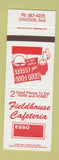 Matchbook Cover - Esso oil gas Fieldhouse Cafeteria Davidson SK SAMPLE