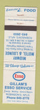 Matchbook Cover - Esso oil gas Gillam's Robinson's NF NL WEAR