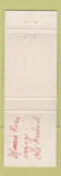 Matchbook Cover - Arnold Restaurant Jackman ME