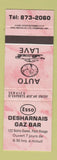 Matchbook Cover - Esso oil gas Desharnais Pont Rouge QC PINK