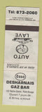 Matchbook Cover - Esso oil gas Desharnais Pont Rouge QC GRAY WEAR