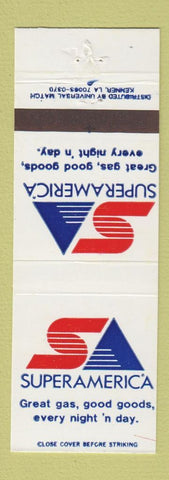 Matchbook Cover - Super America oil gas MN