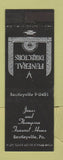 Matchbook Cover - Jones and Thompson Funeral Home Bentleyville PA