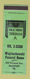 Matchbook Cover - Wojciechowski Funeral Home Glassport PA WEAR