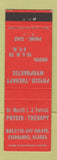 Matchbook Cover - Dr Merrill Forrest Physio Therapy Fairbanks AK