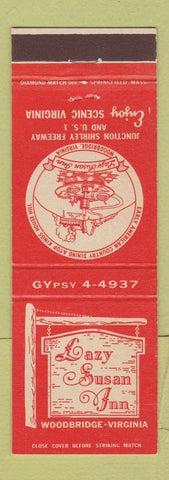 Matchbook Cover - Lazy Susan Inn Woodbridge VA