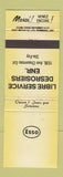 Matchbook Cover - Esso oil gas Libre Service Desrosiers Ste Foy QC