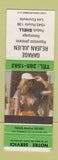 Matchbook Cover - Garage Rejean Julien Shell oil gas Les Ecureuils QC pinup