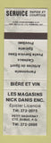 Matchbook Cover - Les Magasins Nick Danis Esso oil gas Dubuc QC