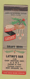 Matchbook Cover - Latino's Bar New Orleans LA Christmas POOR PAPER LOSS