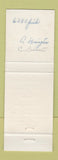 Matchbook Cover - The Little Gypsy Restaurant Gorham NH