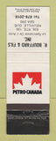 Matchbook Cover - Petro Canada oil gas R Bouffard Neuville QC