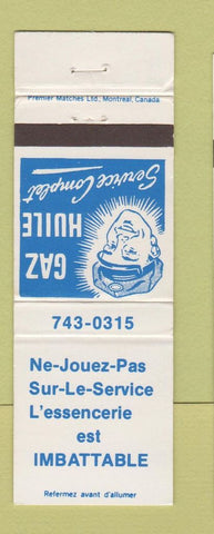 Matchbook Cover - Ne Jouez Pas Sur Le oil gas QC WEAR