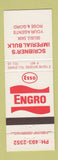 Matchbook Cover - Esso oil gas Engro Scribner's Delisle SK