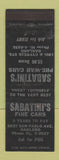 Matchbook Cover - Sabatini's Auto Sales Oakland CA Car Wash