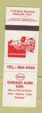 Matchbook Cover - Esso oil gas Aube Deauville QC