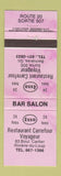Matchbook Cover - Esso oil gas Restaurant Carrefour Riviere Du Loup QC PURPLE