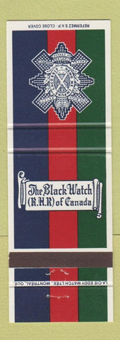 Matchbook Cover - Black Watch RHR Canada Canadian Military